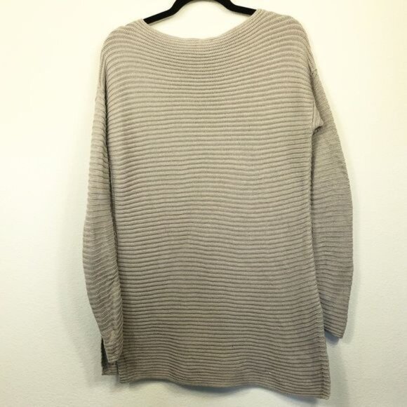 Vince Camuto Gray Knit Oversized Sweater Small - Picture 3 of 8